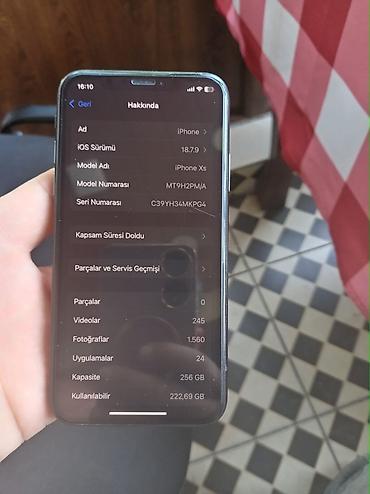 xs ipone: IPhone Xs, 256 GB, Qara, Face ID — 2