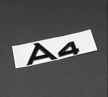 Auto delovi, gume i tjuning: Audi A4 znak, natpis - crni sjaj. Samolepljivi crni znakovi. ✨ Dosta — 8