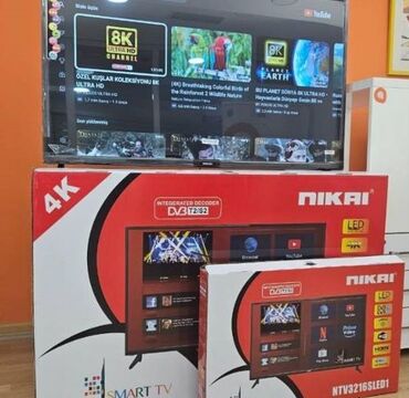 Televizorlar: Yeni Televizor Nikai 32" Pulsuz çatdırılma