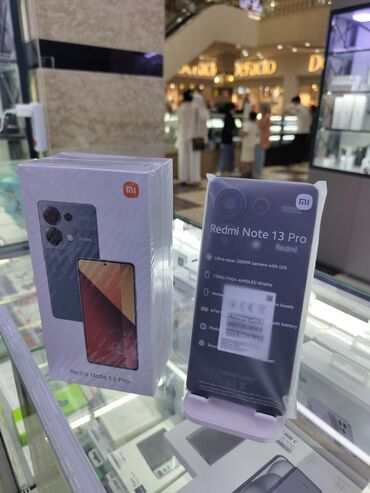 сот телефон: Xiaomi, Redmi Note 13 Pro, Жаңы, 256 ГБ, түсү - Кара, Бөлүп төлөө менен, 2 SIM