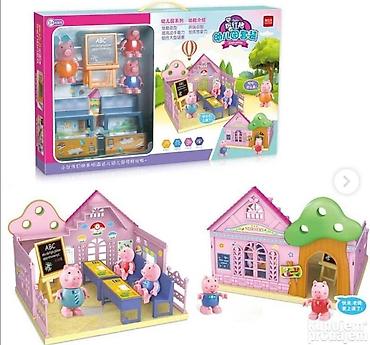 kapibara igracka: Peppa prase obdanište set sa učionicom i 3 figure. peppa prase — 1