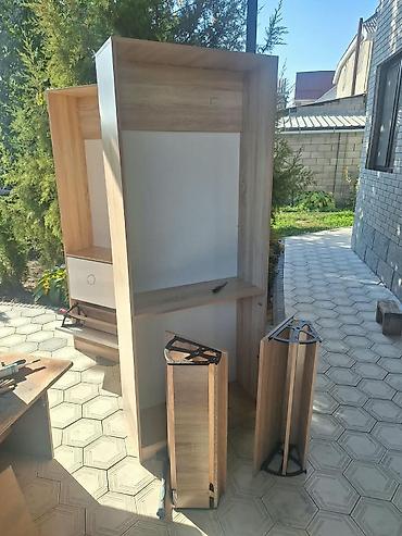 купить обувницу: Гарнитур для прихожей, Новый, Обувница, ДСП, цвет - Бежевый — 1