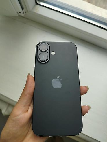 IPhone 16, Б/у, 128 ГБ, Черный, Чехол, 89 % at lalafo.kg IPhone 16, Б/у, 128 ГБ, Черный, Чехол, 89 %