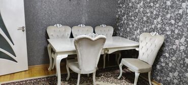 Табуретки: Для гостиной, Нераскладной, Прямоугольный стол, 6 стульев