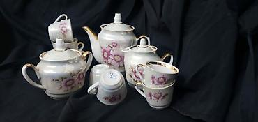 Наборы посуды: Фарфор Кофейный-чайный сервиз.Городницкий фарфоровый завод с клеймом — 3