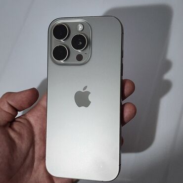 iphone ноутбук: IPhone 16 Pro, Б/у, 256 ГБ, Natural Titanium, Зарядное устройство, 96 %