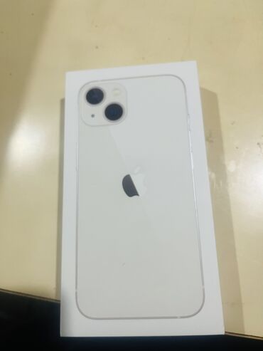 Apple iPhone: IPhone 13, 128 GB, Ağ, Kredit, Face ID, Sənədlərlə