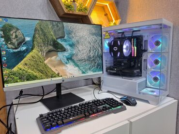 Masaüstü kompüterlər və iş stansiyaları: ✅HP 27Fh Monitor ✅Plata Z390 A PRO ✅Cpu i7 9700 ✅Ram 16gb RGB ✅Bandle