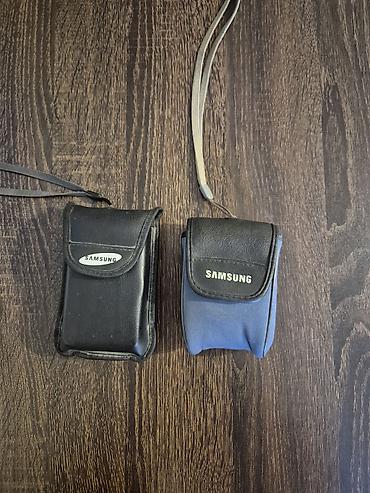 Foto və videokameralar: Samsung fotoaparat dəsti. Şəkillərdə 2 ədəd fərqli Samsung kamera — 2