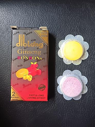 kişi kurtkaları: Diblóng bitki tərkibli məhsullar dəsti 1) Diblóng Ginseng Macun – — 2