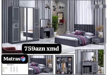 Divanlar: İkinəfərlik çarpayı, Dolab, Termo, 2 tumba, Yeni