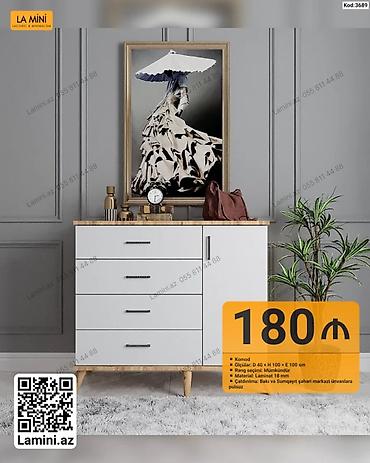 Komodlar: Komod – La Mini - Model kodu: 3689 - Ölçülər: Dərinlik 40 sm × — 1