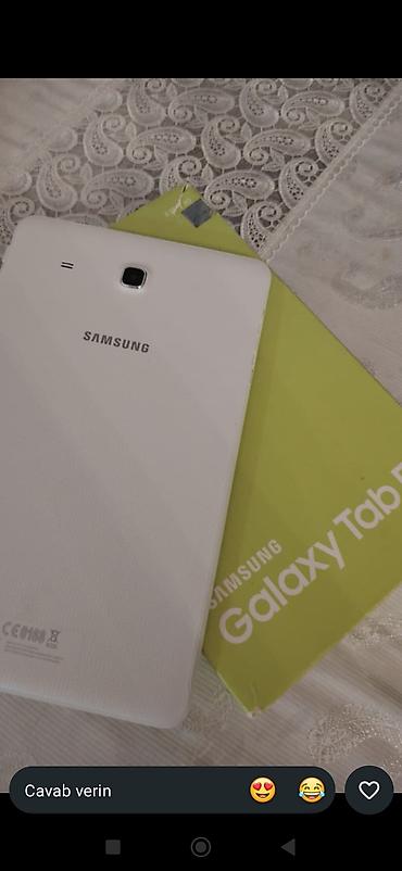 tablet sat: Samsung Galaxy Tab E planşet - Model: Samsung Galaxy Tab E - Rəng: Ağ — 2