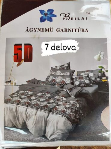 Posteljina: Posteljine pamuk Set sadrzi 7 delova: Cena: 3200 din Jorganska navlaka — 12