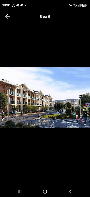отель бишкек: 1 комната, 48 м², Гостиничный тип, 3 этаж, ПСО (под самоотделку) — 3