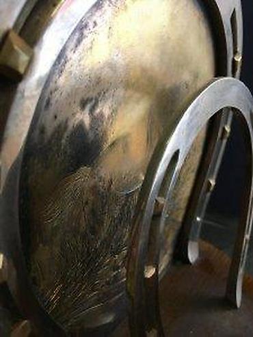 Staro posuđe i escajg: DRŽAČ ZA PISMA, POTKOVICE, DRVO, METAL, JAHRHUNDERTWENDE | Držač za — 16