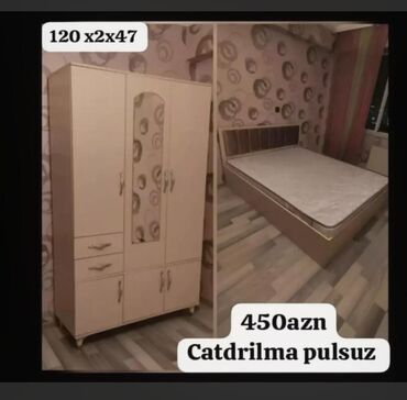 Yataq otağı dəstləri: Təknəfərlik çarpayı, Dolab — 13