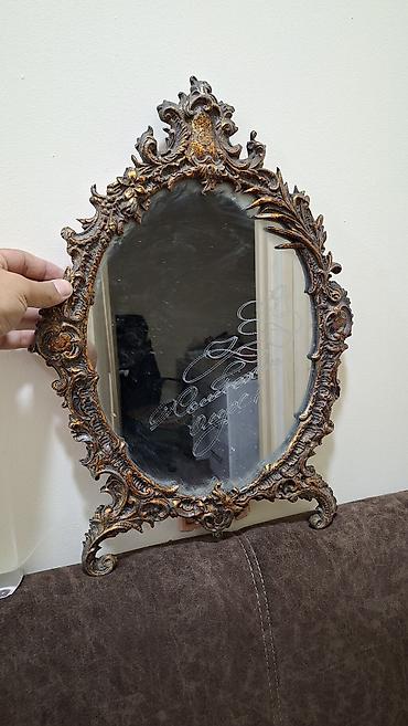 guzgu komod: Güzgü Masaüstü, Oval, Dekorativ, Çərçivə ilə — 4