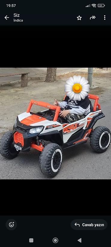 Uşaq elektrikli off-road maşını - Tip: İki yerlik akkumulyatorlu uşaq