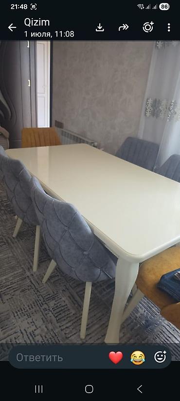 Masa dəsti 6stulla satılır 550₼. ideal vəziyyətidədi. ünvan Sulutəpə lalafo.az -da Masa dəsti 6stulla satılır 550₼. ideal vəziyyətidədi. ünvan Sulutəpə
