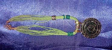 Ogrlice: Ručno rađene ogrlice – razni modeli - Set od zlatno‑braon perli — 31