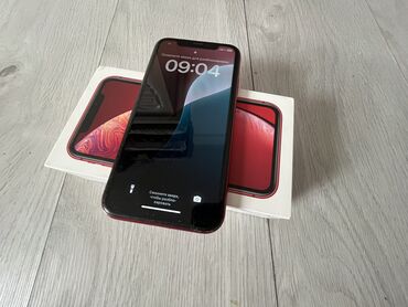 смартфоны моторола все модели: IPhone Xr, Колдонулган, 64 ГБ, Кызыл, Коргоочу айнек, Каптама, Куту