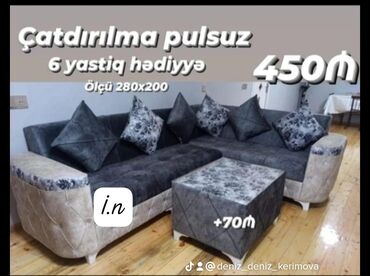 mebil: Künc divan, Yeni, Açılan, Bazalı, Şəhərdaxili pulsuz çatdırılma