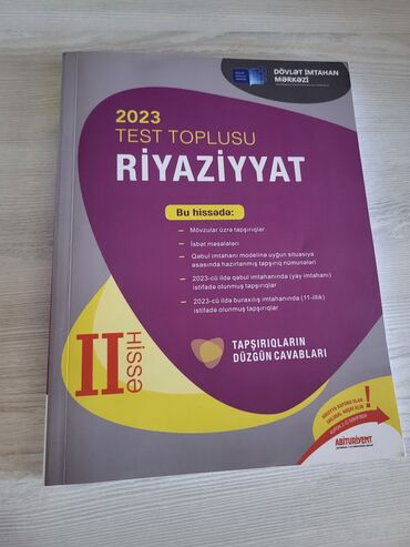 6 ci sinif riyaziyyat namazov cavablari: Riyaziyyat Testlər 11-ci sinif, 2-ci hissə, 2023 il