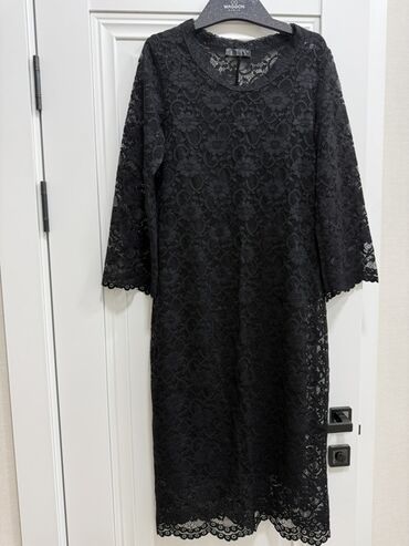 платье в полоску длинное: Повседневное платье, Осень-весна, Длинная модель, Прямое, M