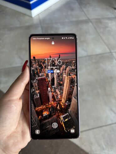 samsunq s20: Samsung Galaxy S20, 128 GB, rəng - Çəhrayı, Sensor, Barmaq izi, İki sim kartlı