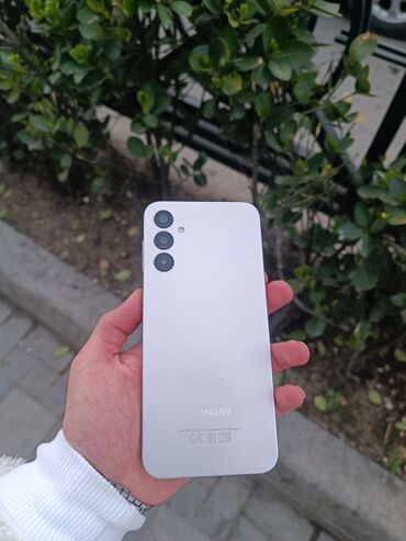 samsung e2530: Samsung Galaxy A14, 64 GB, rəng - Ağ, Düyməli, Barmaq izi