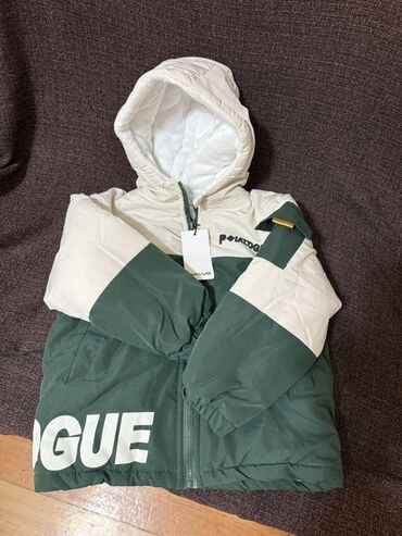 Kurtkalar: Uşaq qış gödəkçəsi - Rəng: yaşıl-ağ iki rəngli dizayn - Model — 4