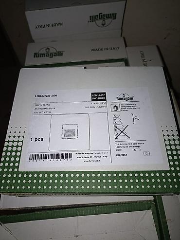 dartma tavan: Fumagalli Lorenza 150 LED divar işığı LORENZA GREY CLEAR divar işığı — 1