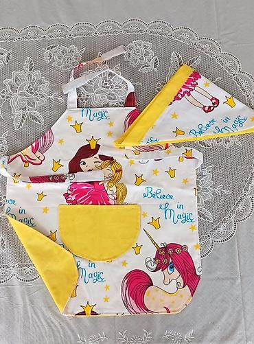 Üst geyimləri: Uşaq üçün mətbəx dəsti – önlük və üçbucaq yaylıq (bandana) - — 3