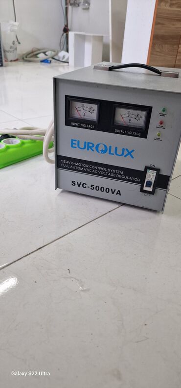 Quruducular: Eurolux SVC-5000VA servo motor idarəetmə sisteminə malik tam avtomatik