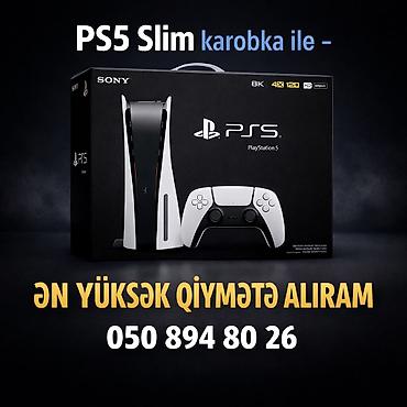 Видеоигры и приставки: Ps 5 slim 1 tb aliram. gundelik qiymet deyisir — 1