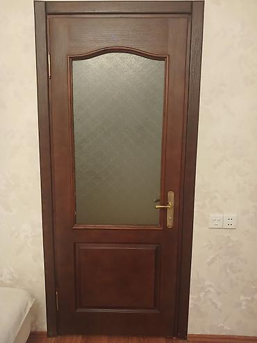 otaq qaplar: Taxta otaq qapıları – klassik dizayn, tünd qəhvəyi rəng 5 ədəd 4ədədi — 3