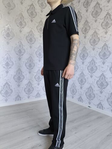 тайота поло: Мужской спортивный костюм, Adidas, Новый, цвет - Черный, Самовывоз, Платная доставка