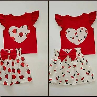 Kompleti: 👗 Cena kompleta (majica + suknja): 2.400 din💥 📏 Veličine: 1, 2, 4, 6 — 5