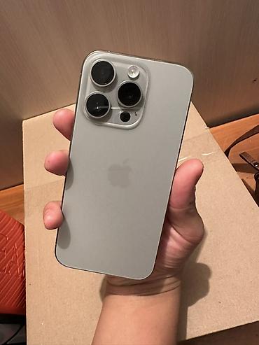 Apple iPhone: Смартфон Apple iPhone (линейка15 Pro, цвет светло‑серый/титановый) — 1