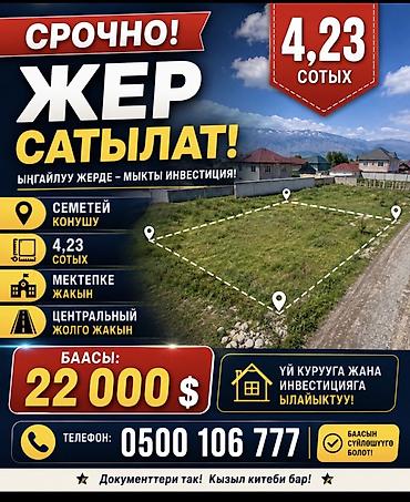 4 участок: 4 соток, Для строительства, Красная книга — 1