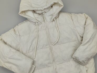 hm białe t shirty: Down jacket, Zara, XS (EU 34), condition - Fair