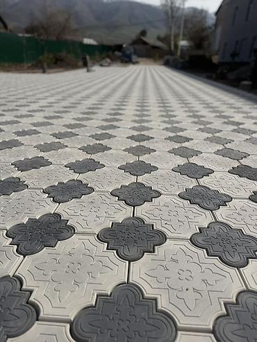 Тротуарная плитка: Тротуарная плитка (бетонная) Прессованный Элитный Мрамор бордюры лотки — 4