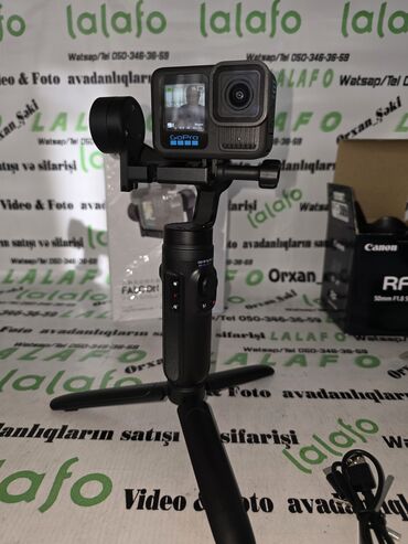 kofe maşını: GoPro Hero 13 Black + Inkee Falcon Plus 3-oxlu stabilizator dəsti
