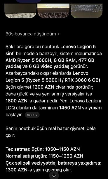 ноутбук с 1660 ti: 💻 Lenovo Legion 5 – Güclü Oyun və Dizayn Noutbuku Satılır ideal — 1