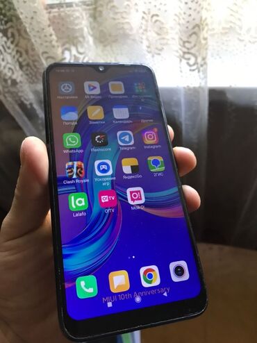 Xiaomi, Redmi Note 7, Б/у, 64 ГБ, цвет - Черный, 2 SIM