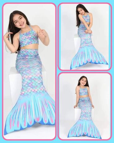 Kupaći kostimi: 🧜🏼‍♀️ Sirena trodelni kupaći kostimi 🥰 Veličine od 2 do 14 godina — 4