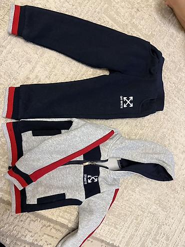 bland group: Детские костюмы для 3–4 лет 1) H&M, размер 104 - Серый вязаный — 4