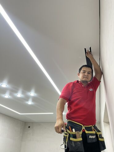 строим теплицы под ключ: Натяжной потолок Матовое Монтаж