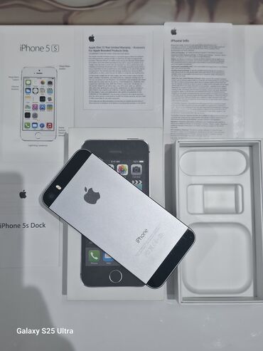 Apple iPhone: IPhone 5s, 16 GB, Space Gray, Sənədlərlə — 2